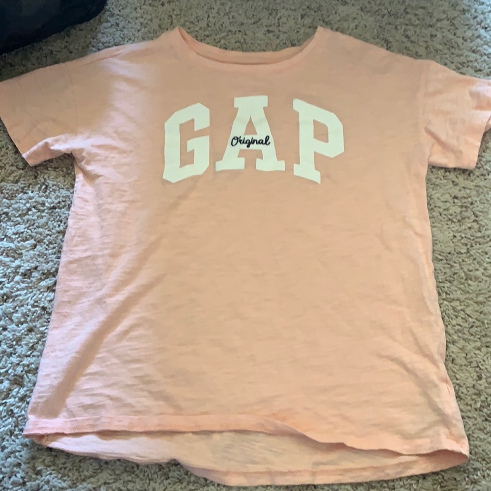 Girls Gap kids peach T-shirt sz L 10-12